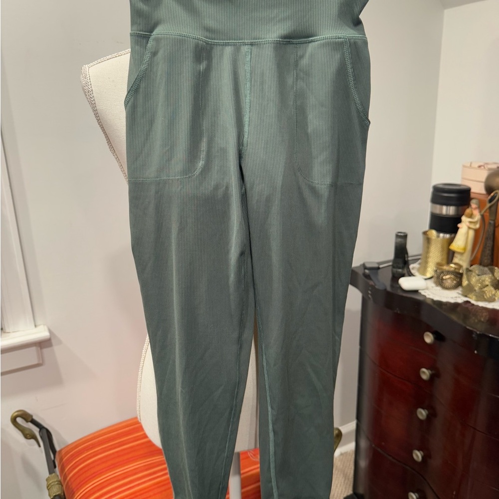 Girls Olive Green Leggings